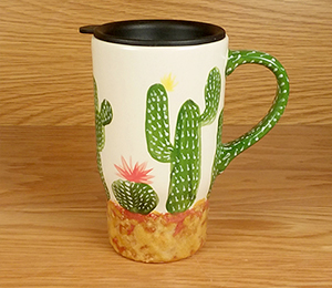 Uptown Cactus Travel Mug
