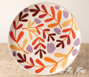 Uptown Fall Floral Charger