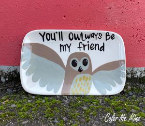 Uptown Owl Plate