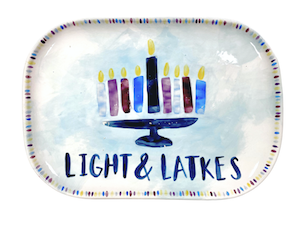Uptown Hanukkah Light & Latkes Platter