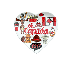 Uptown Canada Heart Plate