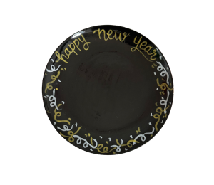 Uptown New Year Confetti Plate