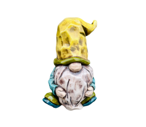 Uptown Wood Carved Gnome