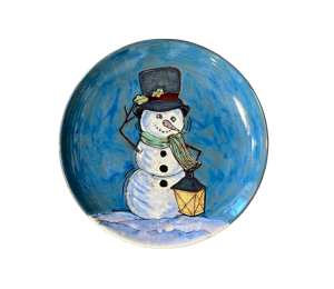 Uptown Rustic Glazed Snowman